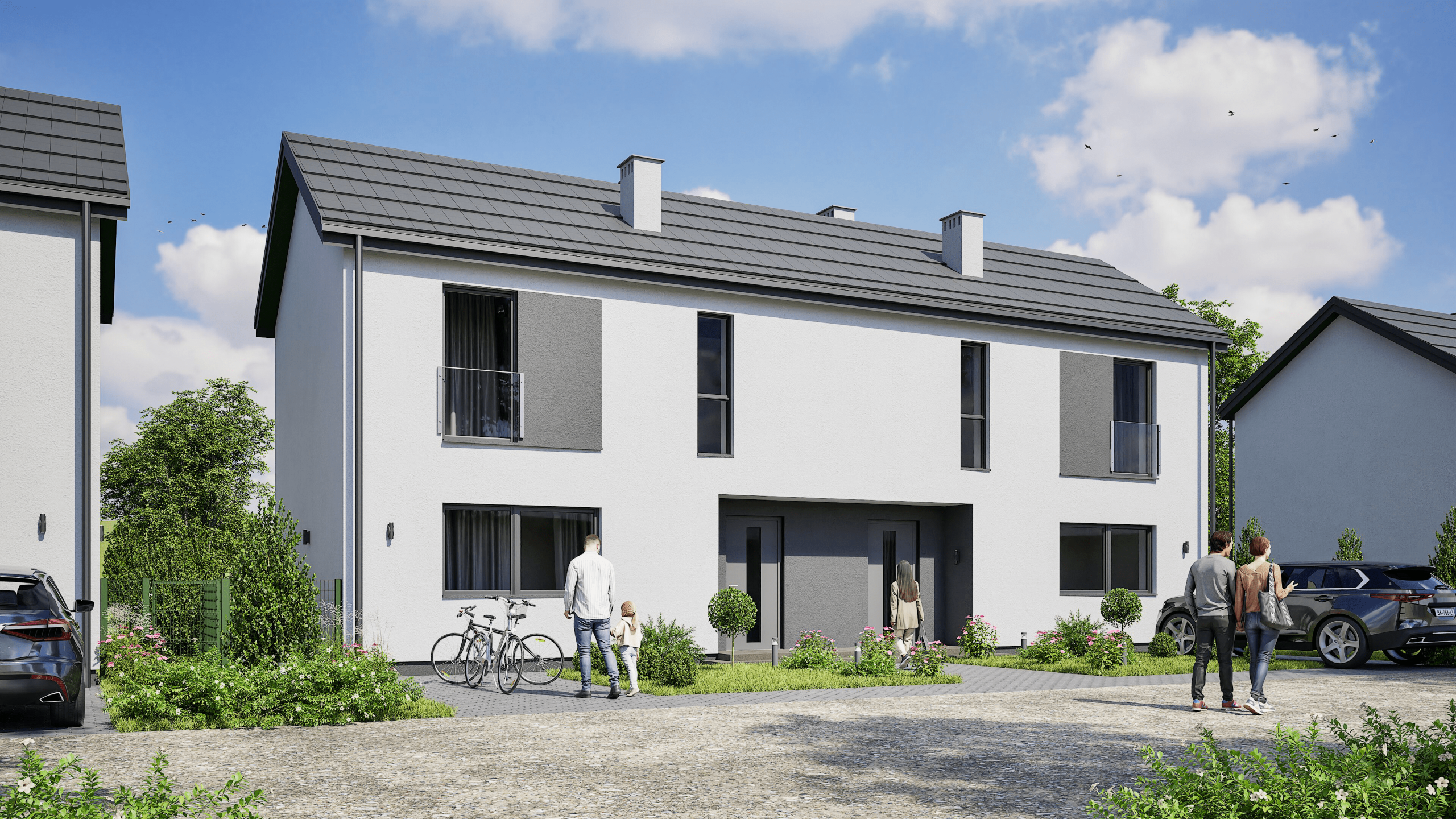 Bliźniak – widok frontu